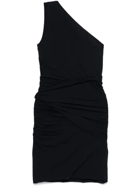 Patou draped one-shoulder mini dress Blue JE1629972699N