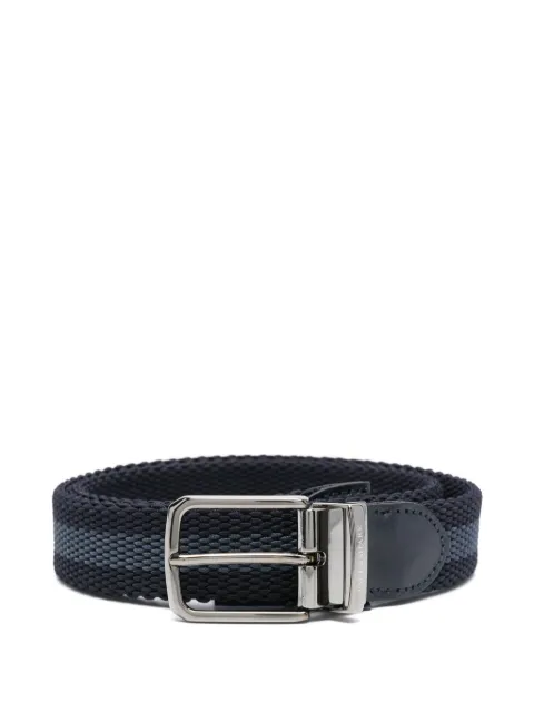 Paul & Shark leather-trim belt Blue 14316006008