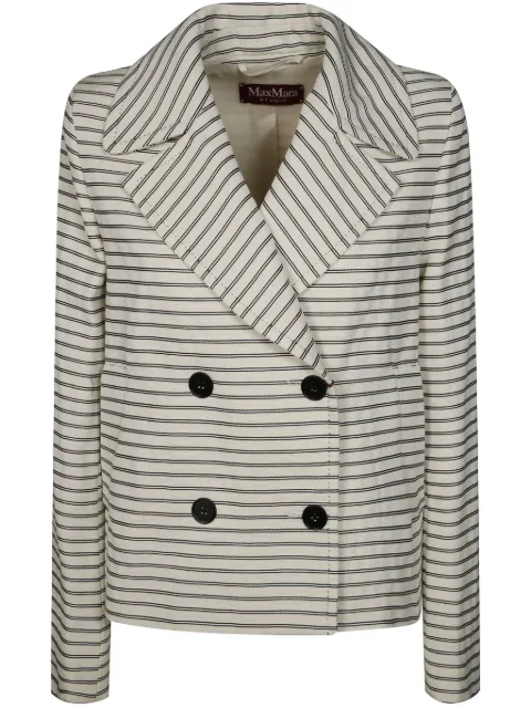 Max Mara Assuan double-breasted jacket White 2516041081600