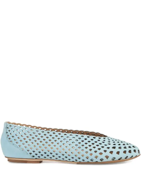 Sergio Rossi leather ballet flats Blue B11600MCAZ01370