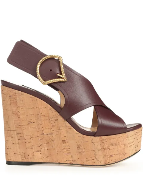 Sergio Rossi 75mm Sea Scale sandals Red B11520MMVT06110
