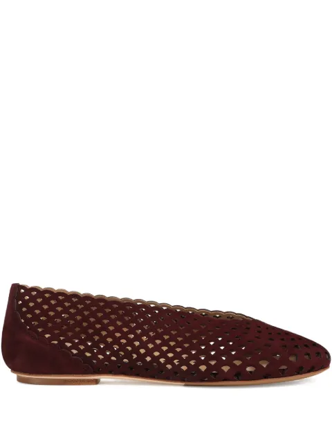 Sergio Rossi leather ballet flats Red B11600MCAZ01370