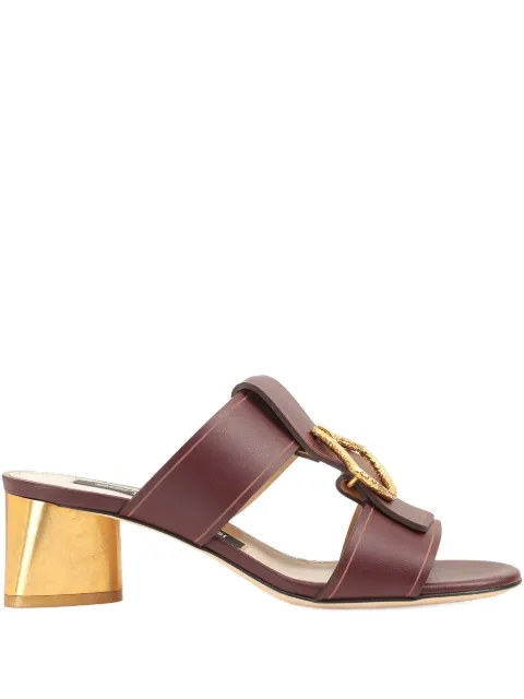Sergio Rossi 50mm leather sandals Red B11490MMVT06154