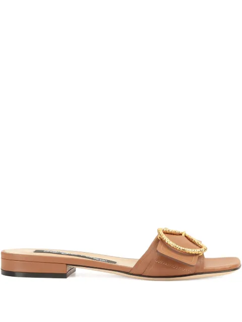 Sergio Rossi leather sandals Brown B11500MMVT06110