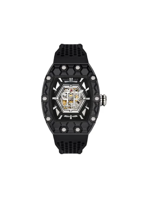Philipp Plein Crypto King Hexagon Noir Samurai watch Black AADAMWS0272PXV037N