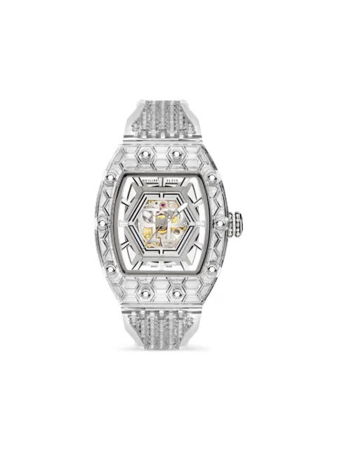 Philipp Plein Crypto King Hexagon Ice Breaker watch Neutrals AADAMWS0271PXV037N