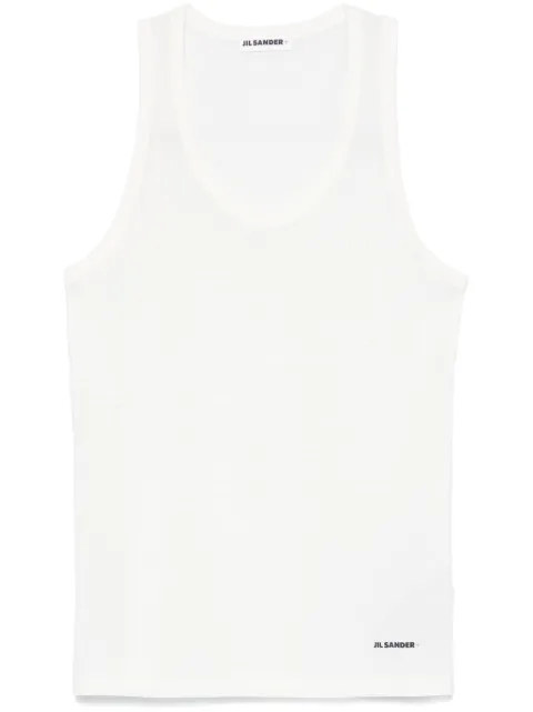 Jil Sander cotton tank top White J40NL0114J45031
