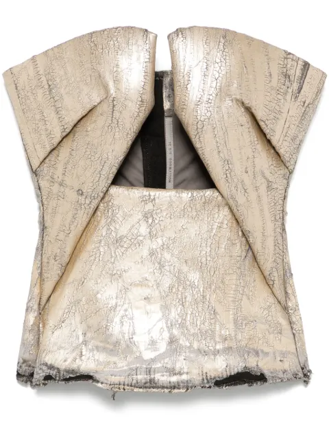 Rick Owens prong-detail top Gold RP01E7130SGMC