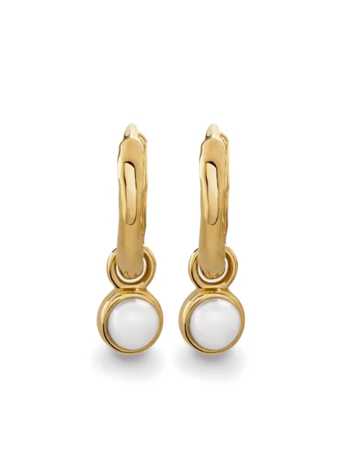 Monica Vinader mini Siren hoops Gold GPEAMIGPPRL