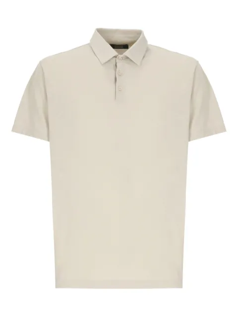 Zanone cotton polo shirt Neutrals 815109ZG380