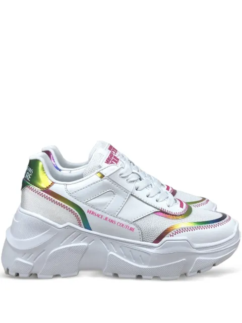Versace Jeans Couture holographic-detail sneakers White 78VA3SC4ZPB06