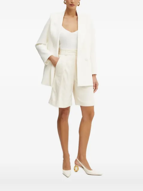 IVY OAK double-breasted buttoned blazer White IO1100X9048
