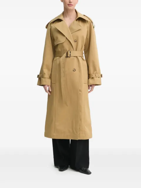 IVY OAK belted double-breasted coat Brown IO111146