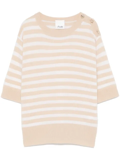 Allude striped T-shirt Neutrals 25217021