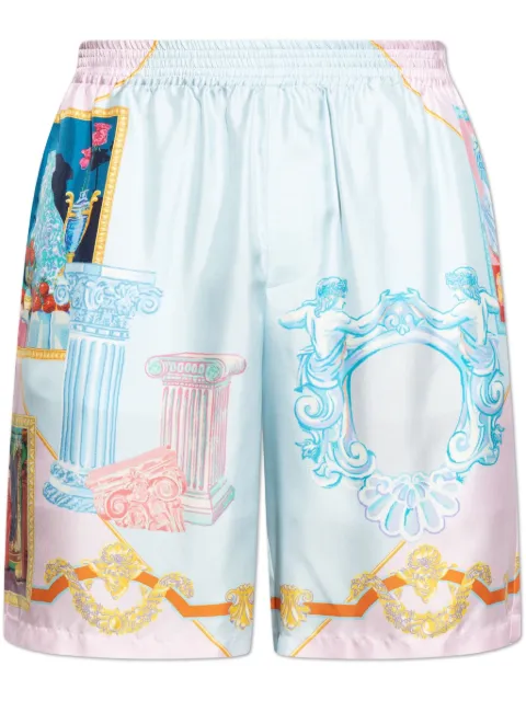 Versace silk shorts Blue 10024761A12995