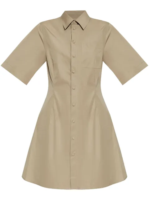 AMI Paris cotton shirt dress Neutrals FDR162CO0076