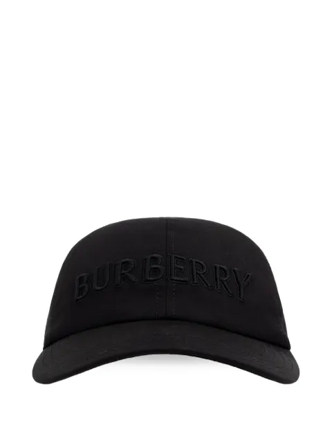 Burberry logo gabardine baseball cap Black 8108829