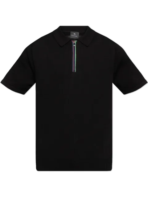 PS Paul Smith stripe-detailing polo shirt Black M2R085XP22356