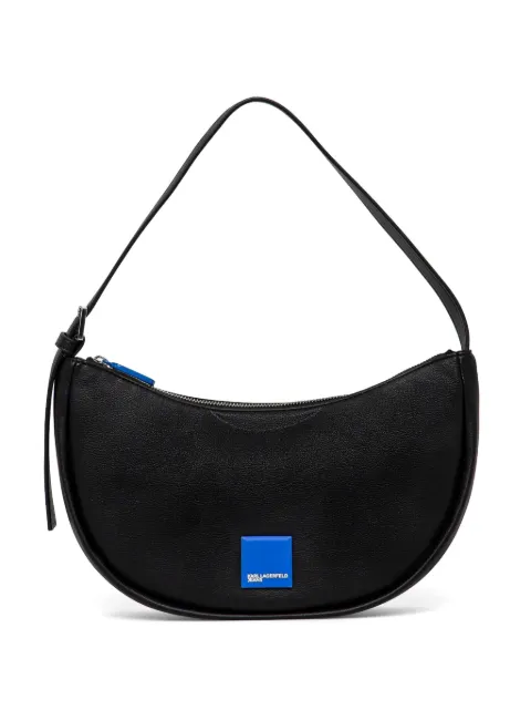 Karl Lagerfeld Jeans logo-patch shoulder bag Black A1W30261