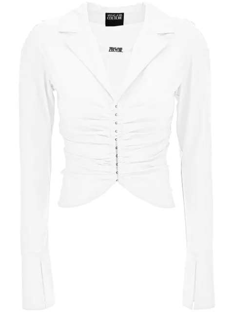 Versace Jeans Couture gathered-detail shirt White 78HAL203N0431