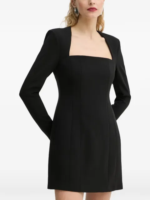 A.L.C. square-neck long-sleeve mini dress Black 6DRES02484