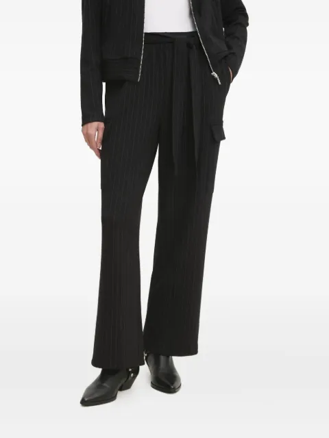 DKNY pinstripe cargo trousers Black P4KF6ZNA