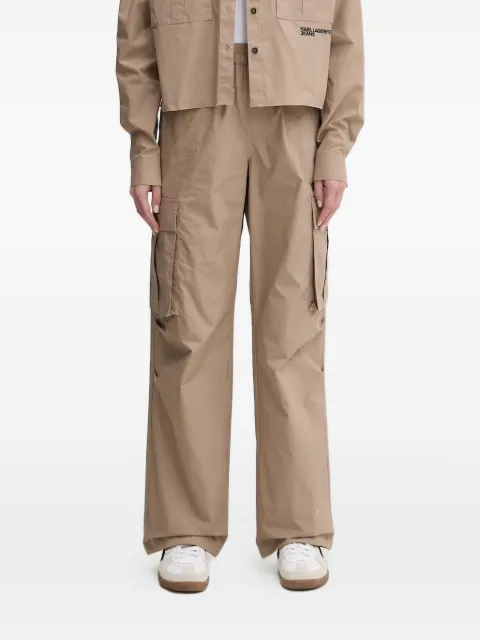 Karl Lagerfeld Jeans cargo-pocket cotton trousers Neutrals A1W100621JH