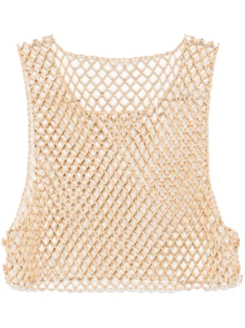 Feng Chen Wang bamboo vest Brown FENG19VS03