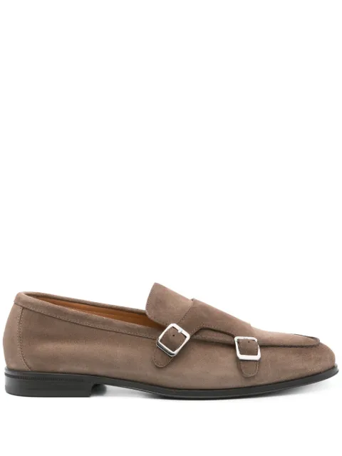Doucal's suede monk shoes Brown DU3384