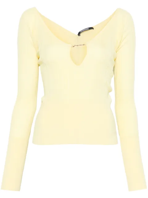 Jacquemus Le sommet Pralù top Yellow 251KN3572424