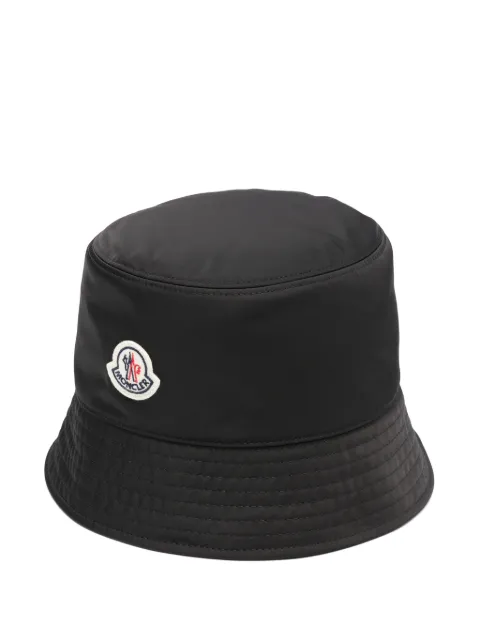 Moncler logo-patch bucket hat Black K10933B000385988K