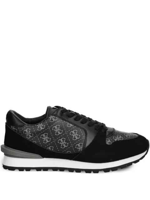 GUESS USA monogram-print sneakers Black FMPARO