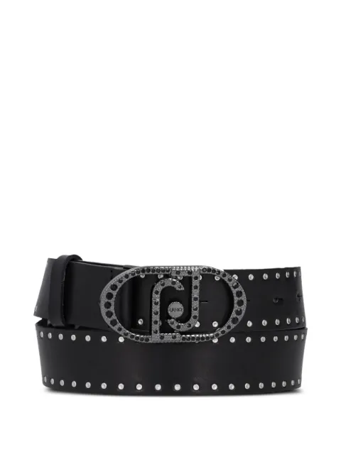 LIU JO stud-embellished leather belt Black AA5228P0064