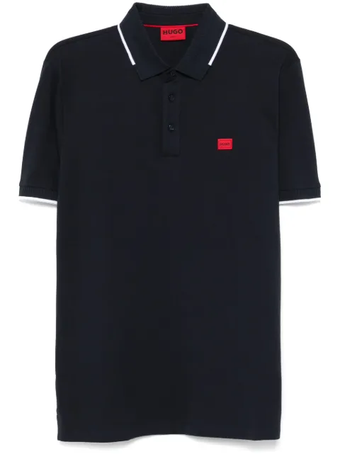 HUGO logo-patch polo shirt Blue 50490775