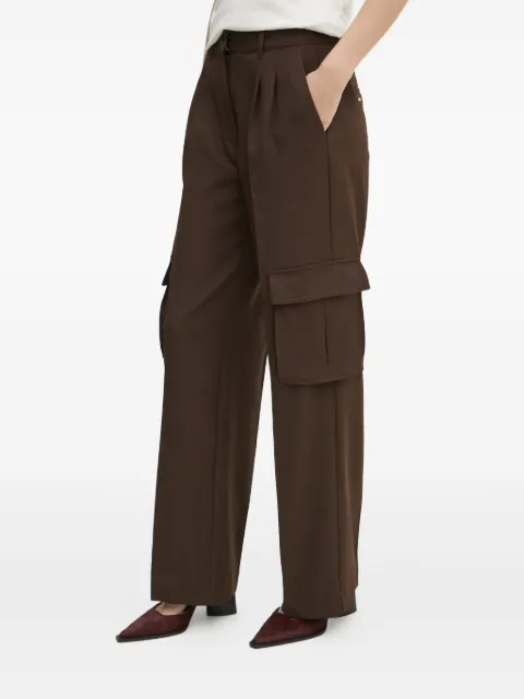 GUESS USA pleated cargo-pocket trousers Brown W5RB41