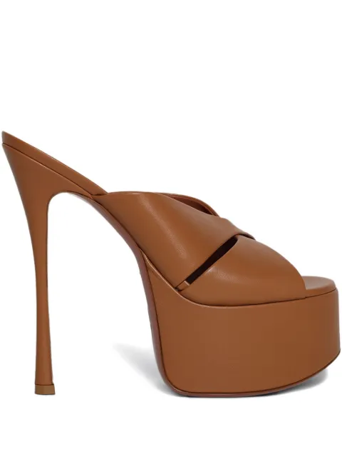 Amina Muaddi 155 Salma platform sandals Brown 13S361161SAL