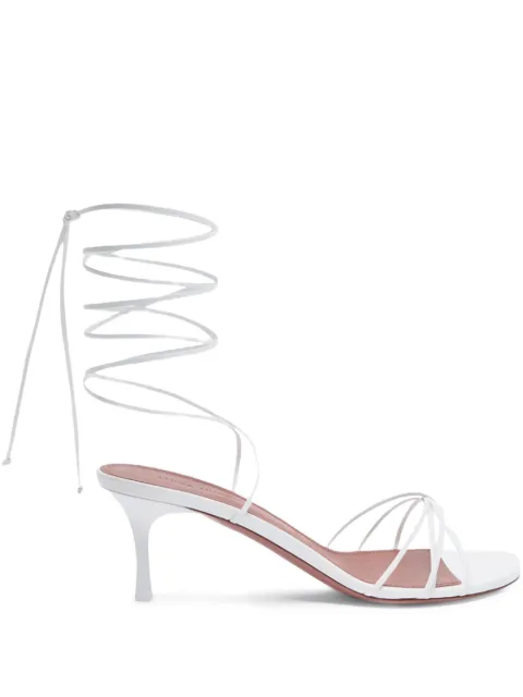 Amina Muaddi 60mm Lori strap sandals White 13S361202LOR