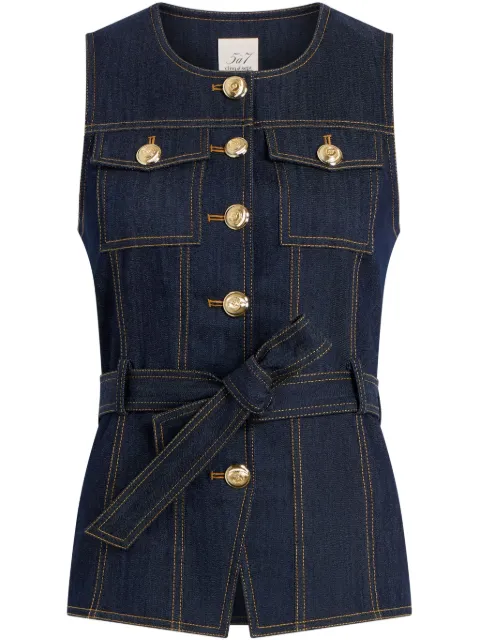 Cinq A Sept denim Reene vest Blue ZV0111502Z