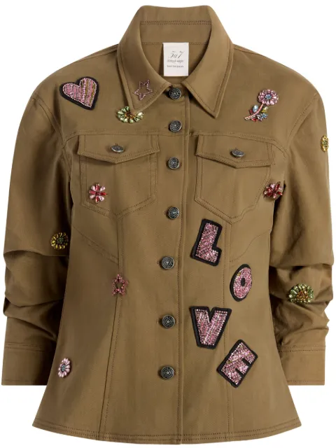 Cinq A Sept Ditsy Love jacket Green ZJ309I8619Z