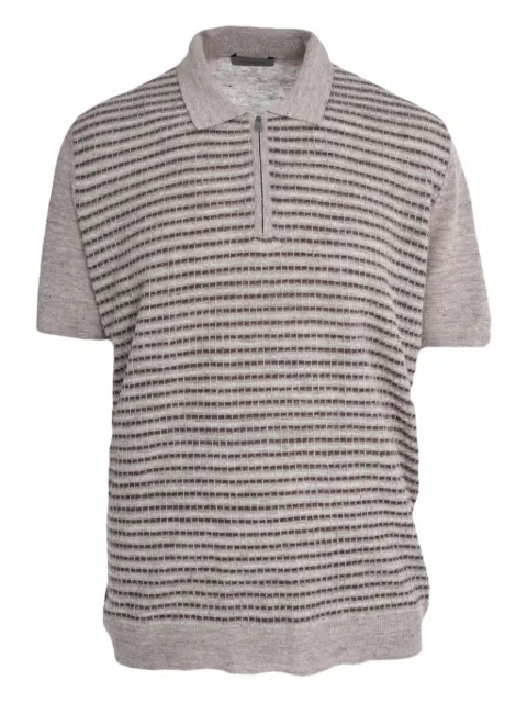 Corneliani knitted half-zip polo shirt Neutrals 25M56A2525118