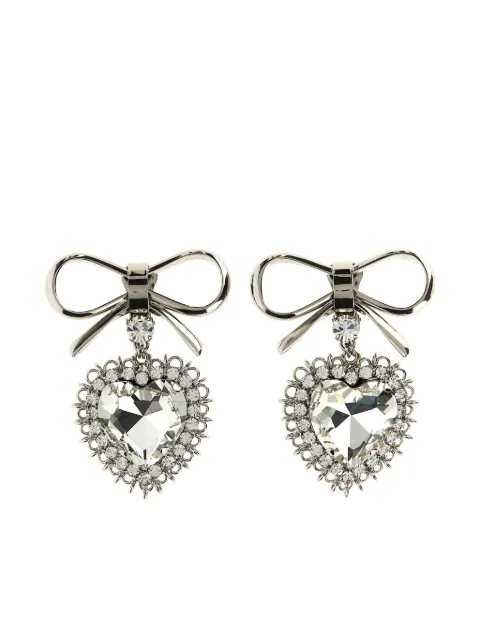 Alessandra Rich Bow earrings Silver FABA3257J00240001