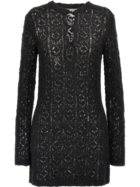 LouLou de Saison Evans mini dress Black EVANBLACK