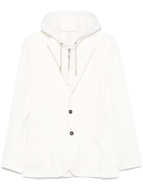 Eleventy layered-effect blazer Neutrals K70GIAF02BTCRNJAC25001
