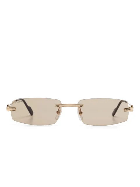 Cartier Eyewear rimless sunglasses Gold CT0535S003