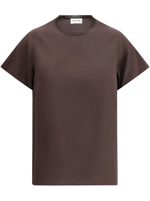 P.A.R.O.S.H. crew neck t-shirt Brown D311633