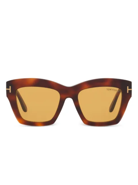 TOM FORD Eyewear Luna oversize-frame sunglasses Green TR0019364410D1