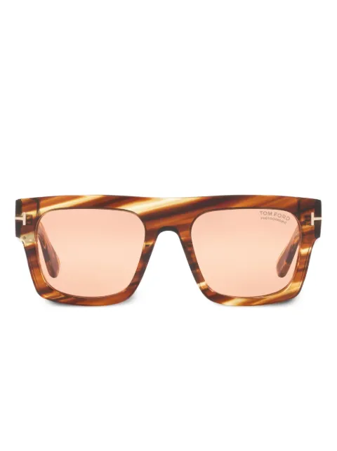 TOM FORD Eyewear Fausto square-frame sunglasses Green TR0019174410D1