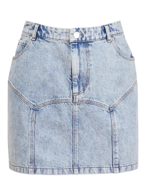 Fleur Du Mal cotton mini skirt Blue SK02100959