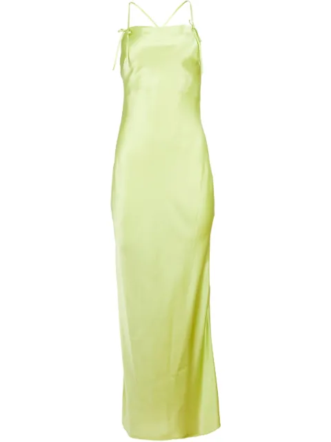 Fleur Du Mal silk dress Green DR06241003