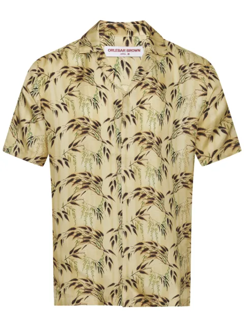 Orlebar Brown Maitan silk shirt Neutrals 280329
